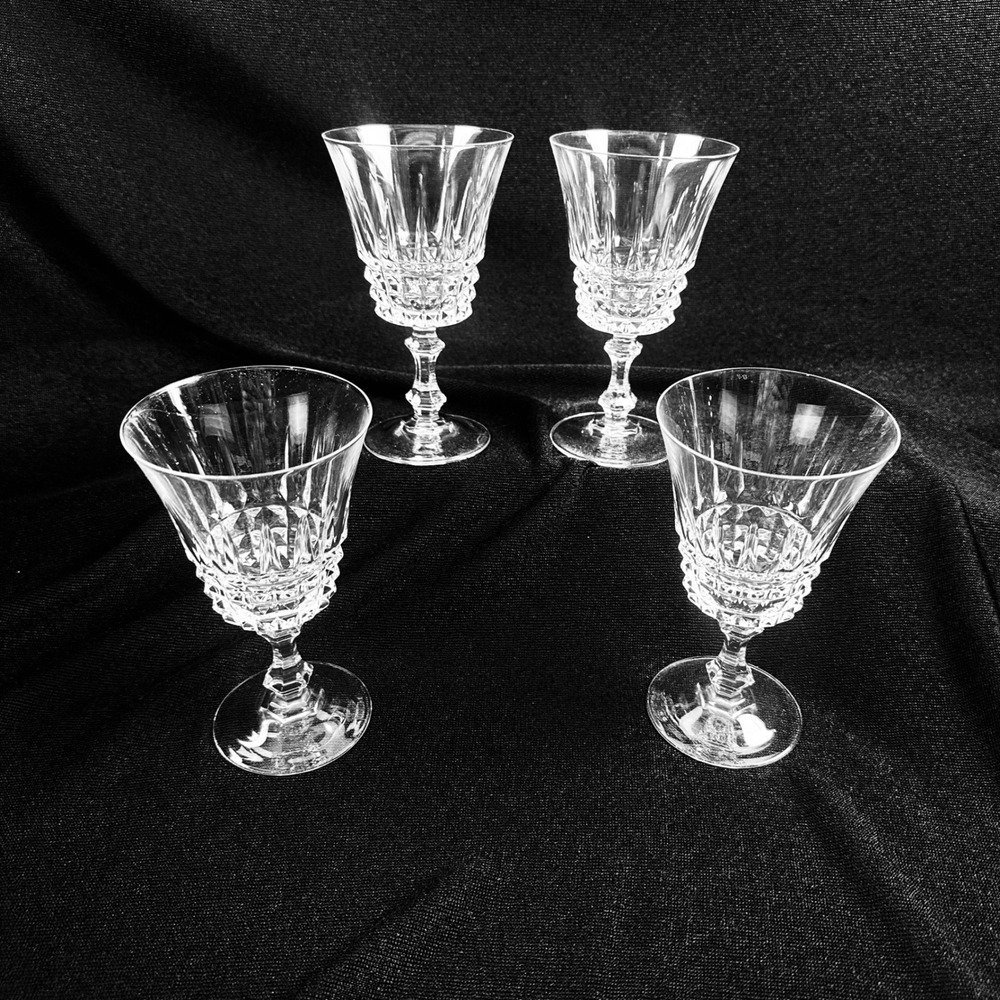 Set of 4 Crystal Cordial Glasses Cut Glass Stemware Barware - Picture 9 of 10